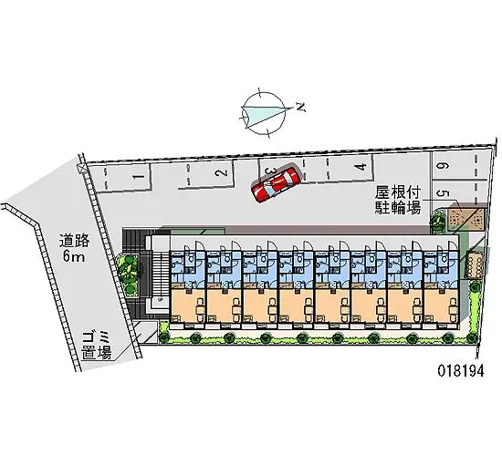 ★手数料０円★大府市若草町１丁目　月極駐車場（LP）